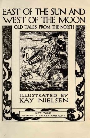 Frontispicio de "Ao leste do sol e ao oeste da lúa. Antigos contos nórdicos" East of the sun and west of the moon; old tales from the north