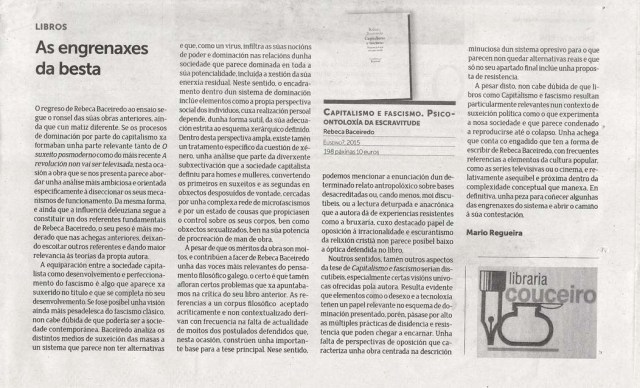 Crítica Regueira Capitalismo e fascismo