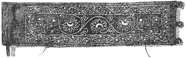 Cinto do Rajput para montar en camelo, por John Lokckwood Kipling