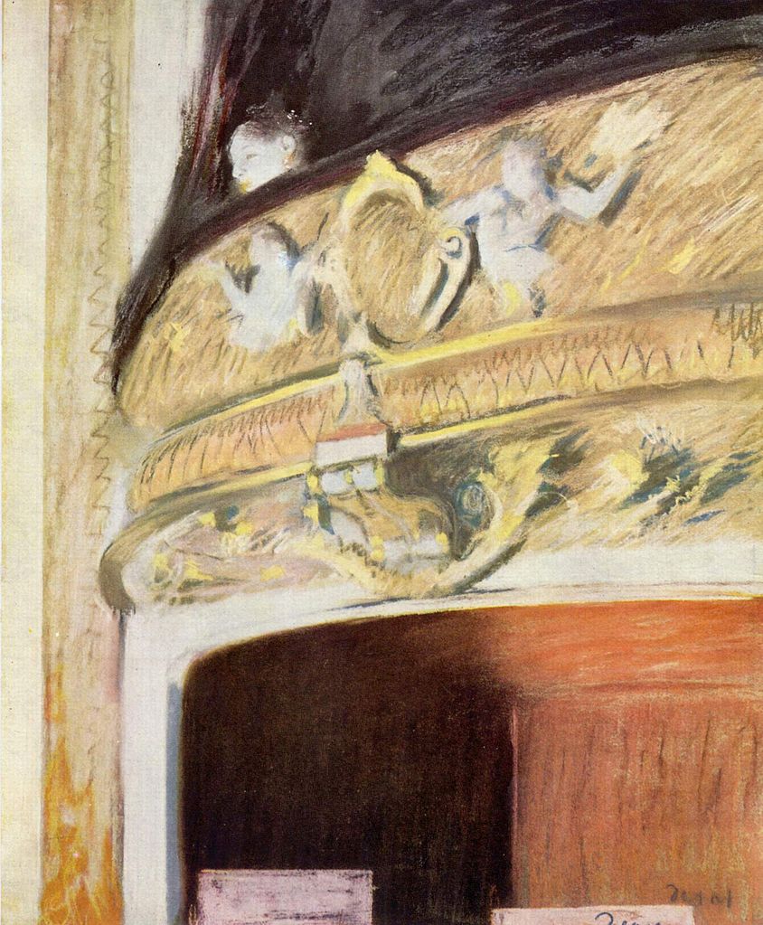 Palco de teatro, por Edgar Degas