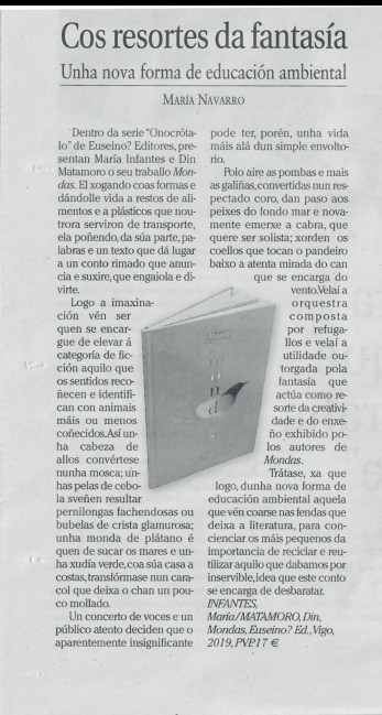 Recensión Faro da Cultura