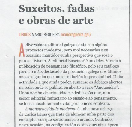 Crítica Mario Regueira-Sermos